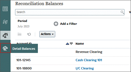 Click Detail Balances